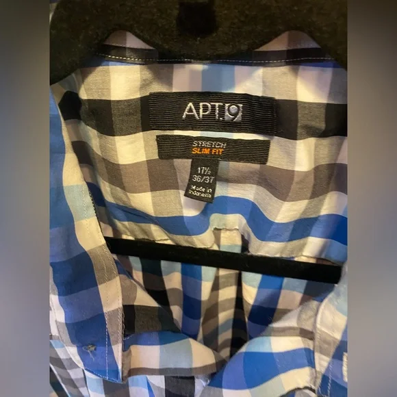 Apt 9 Stretch Slim Fit Dress Shirt - Picture 3 of 4